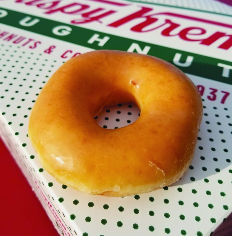 In+a+10-donut+glazed+donut+competition%2C+Krispy+Kreme+came+out+on+top.